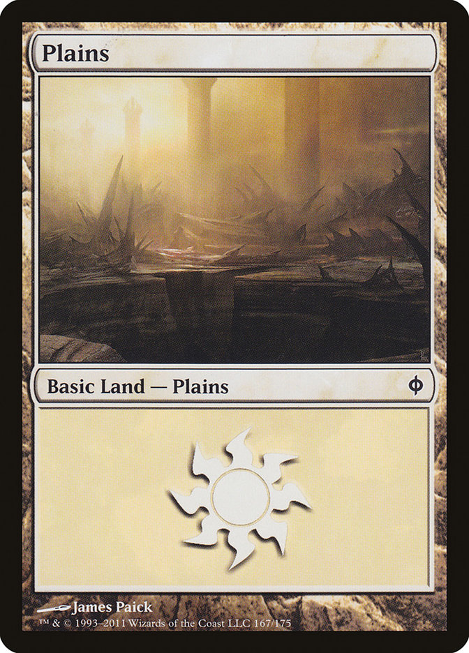 Plains (167) [New Phyrexia] | Silver Goblin