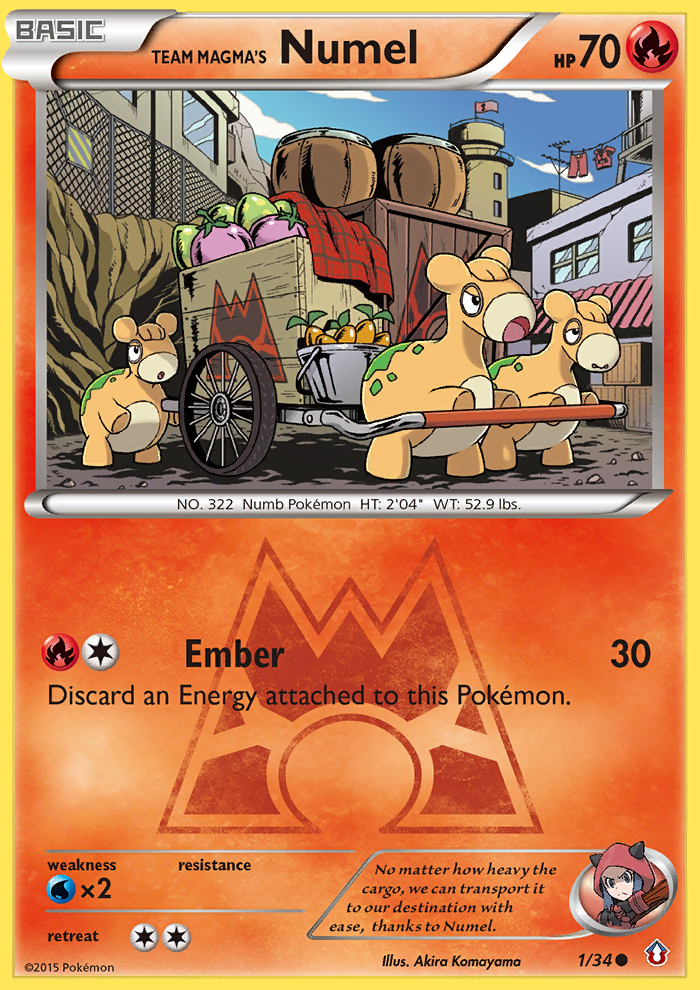 Team Magma's Numel (1/34) [XY: Double Crisis] | Silver Goblin