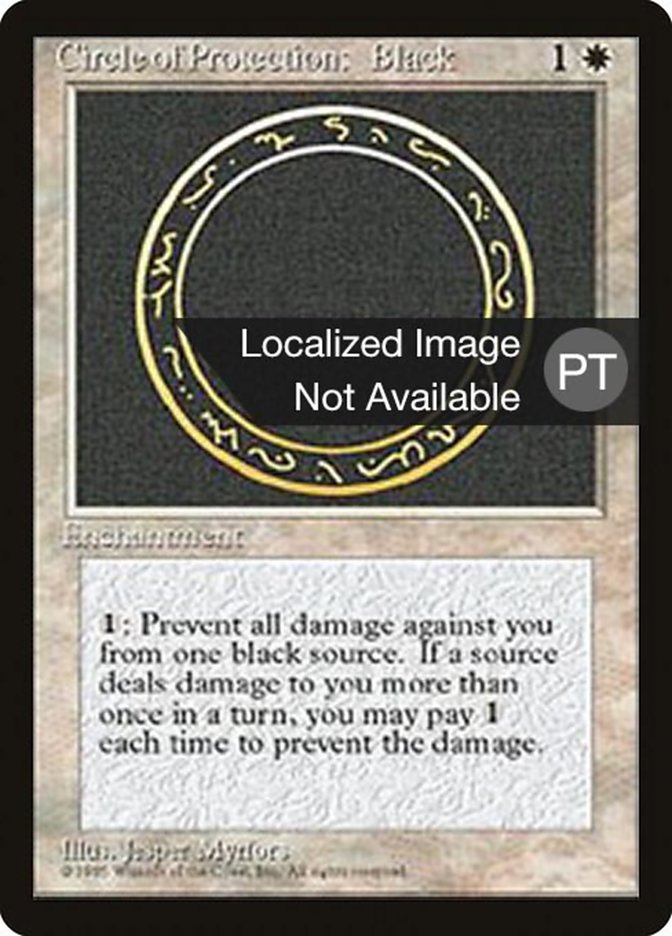 Circle of Protection: Black [Fourth Edition (Foreign Black Border)] | Silver Goblin