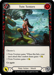 Twin Twisters (Yellow) [EVR048] (Everfest)  1st Edition Rainbow Foil | Silver Goblin