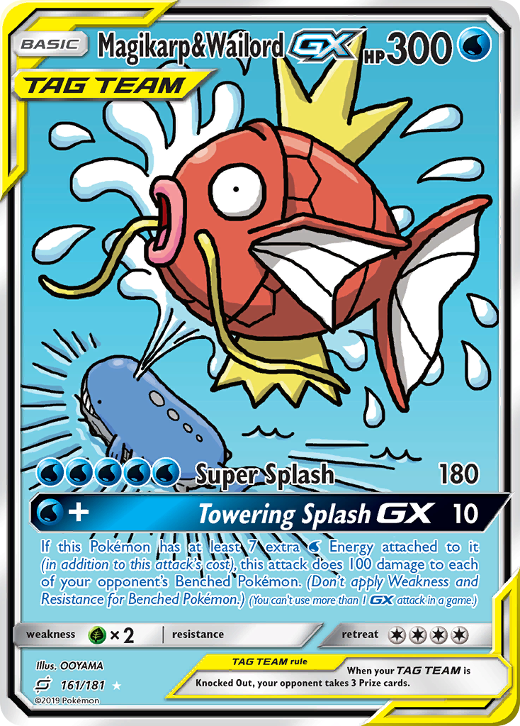 Magikarp & Wailord GX (161/181) [Sun & Moon: Team Up] | Silver Goblin