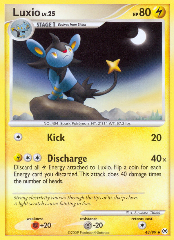 Luxio (43/99) [Platinum: Arceus] | Silver Goblin