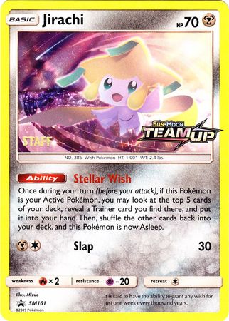 Jirachi (SM161) (Staff) [Sun & Moon: Black Star Promos] | Silver Goblin