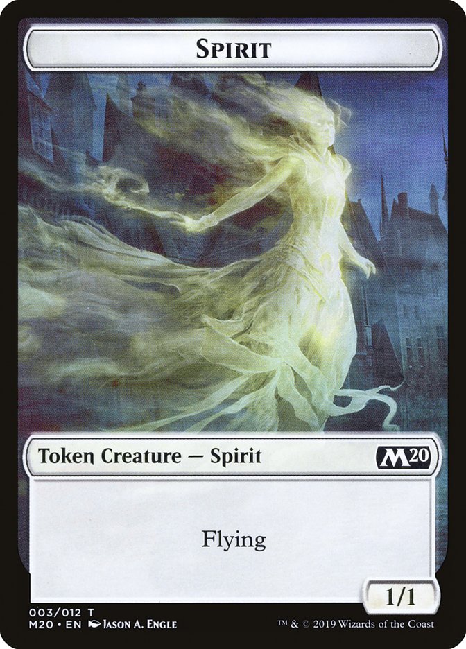 Spirit Token [Core Set 2020 Tokens] | Silver Goblin