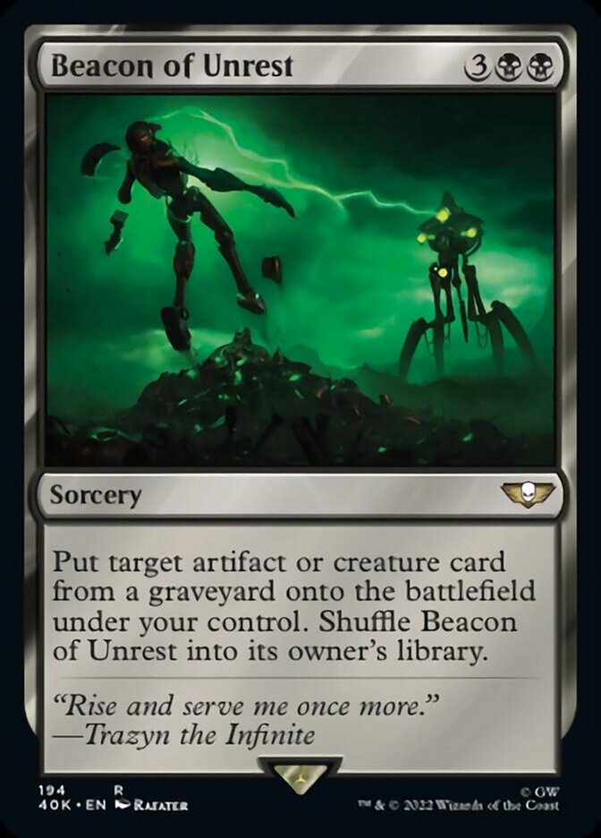 Beacon of Unrest (Surge Foil) [Warhammer 40,000] | Silver Goblin