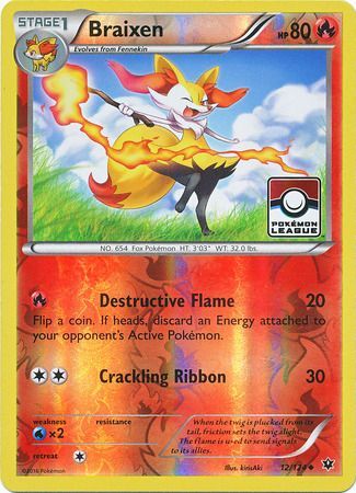 Braixen (12/124) (League Promo) [XY: Fates Collide] | Silver Goblin