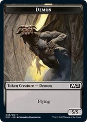Demon // Dog Double-Sided Token [Core Set 2021 Tokens] | Silver Goblin