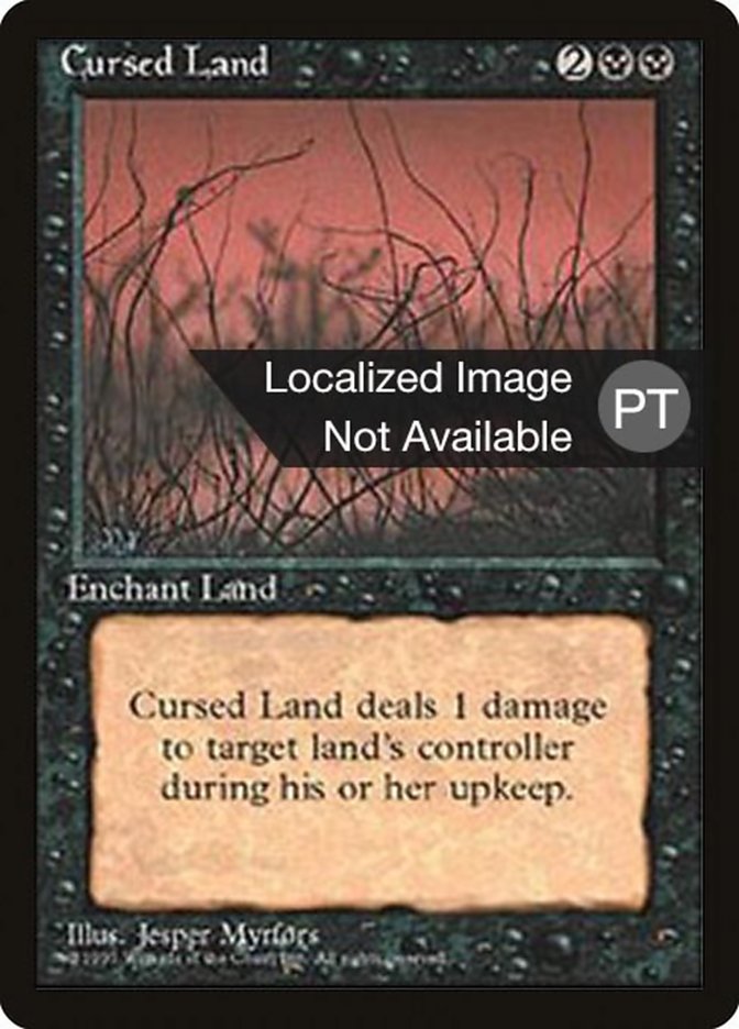 Cursed Land [Fourth Edition (Foreign Black Border)] | Silver Goblin