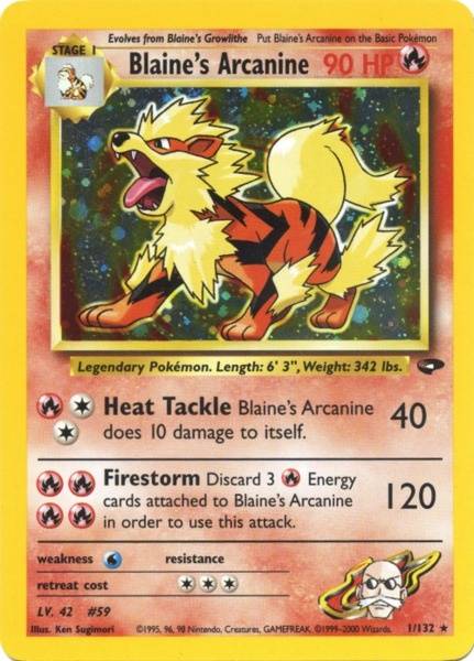 Blaine's Arcanine (1/132) [Gym Challenge Unlimited] | Silver Goblin