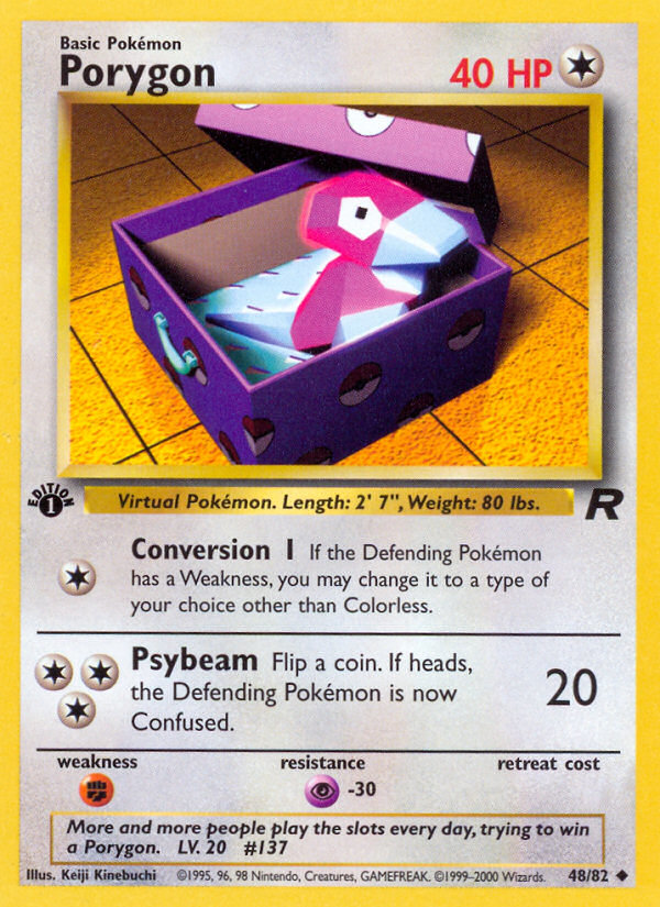 Porygon (48/82) [Team Rocket 1st Edition] | Silver Goblin