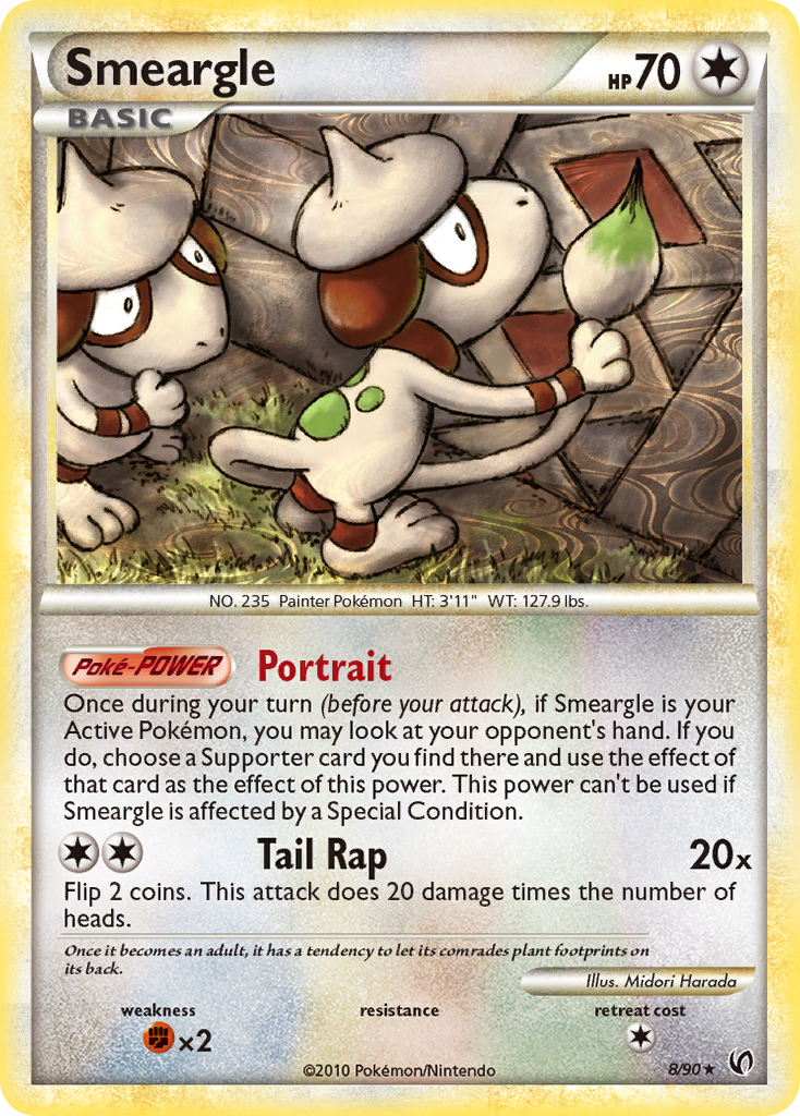 Smeargle (8/90) [HeartGold & SoulSilver: Undaunted] | Silver Goblin