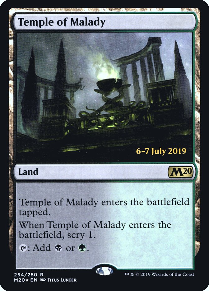 Temple of Malady [Core Set 2020 Prerelease Promos] | Silver Goblin