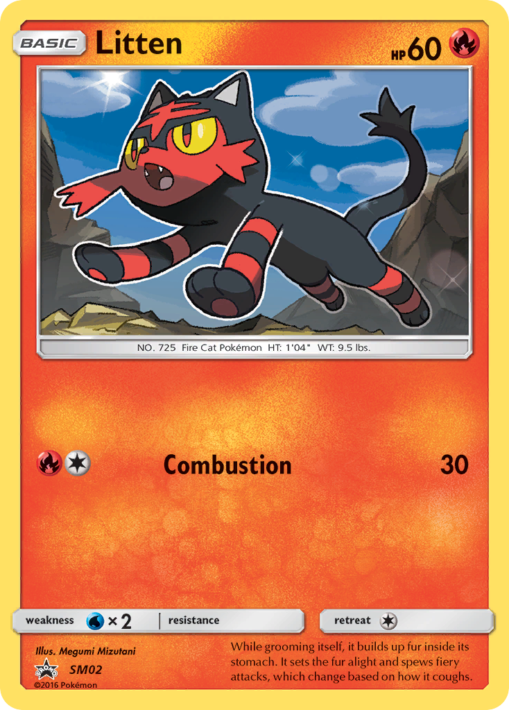 Litten (SM02) [Sun & Moon: Black Star Promos] | Silver Goblin