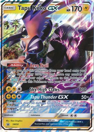 Tapu Koko GX (SM50) (Jumbo Card) [Sun & Moon: Black Star Promos] | Silver Goblin