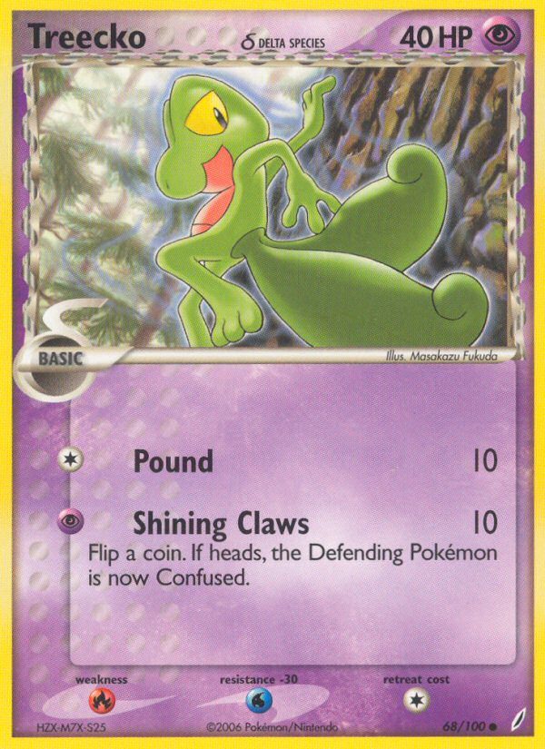 Treecko (68/100) (Delta Species) [EX: Crystal Guardians] | Silver Goblin