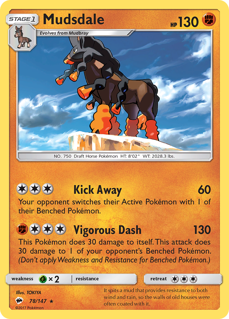 Mudsdale (78/147) [Sun & Moon: Burning Shadows] | Silver Goblin