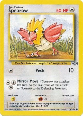 Spearow (62/64) [Jungle Unlimited] | Silver Goblin