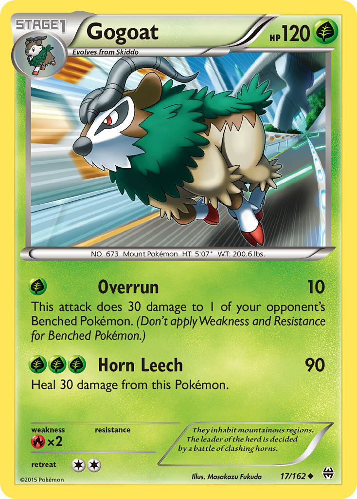 Gogoat (17/162) [XY: BREAKthrough] | Silver Goblin