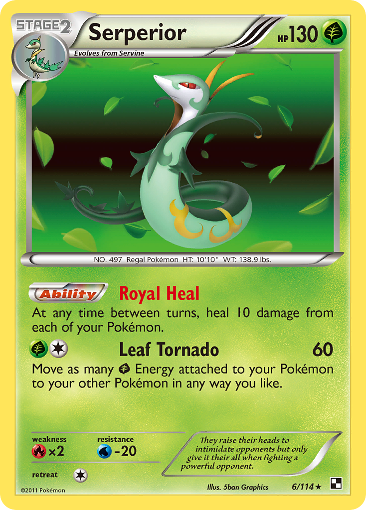 Serperior (6/114) [Black & White: Base Set] | Silver Goblin