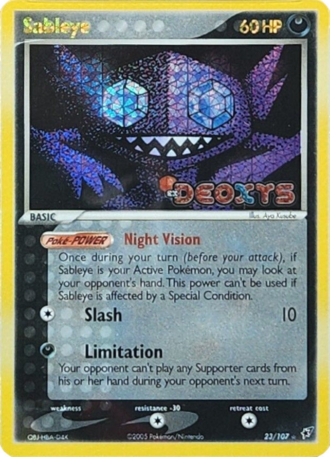 Sableye (23/107) (Stamped) [EX: Deoxys] | Silver Goblin