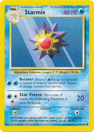 Starmie (64/102) [Base Set Unlimited] | Silver Goblin