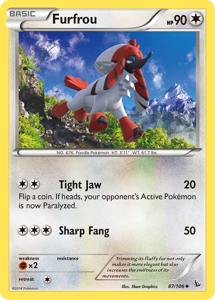 Furfrou (87/106) [XY: Flashfire] | Silver Goblin