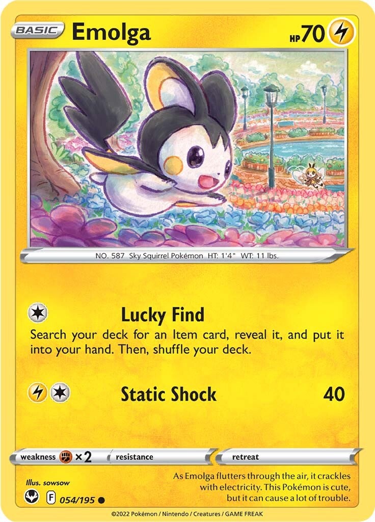 Emolga (054/195) [Sword & Shield: Silver Tempest] | Silver Goblin