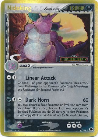 Nidoking (6/101) (Delta Species) (Stamped) [EX: Dragon Frontiers] | Silver Goblin