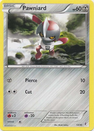 Pawniard (13/30) [XY: Trainer Kit 1 - Bisharp] | Silver Goblin