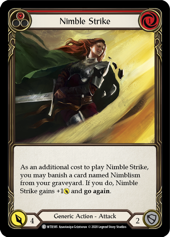 Nimble Strike (Red) [U-WTR185] (Welcome to Rathe Unlimited)  Unlimited Normal | Silver Goblin