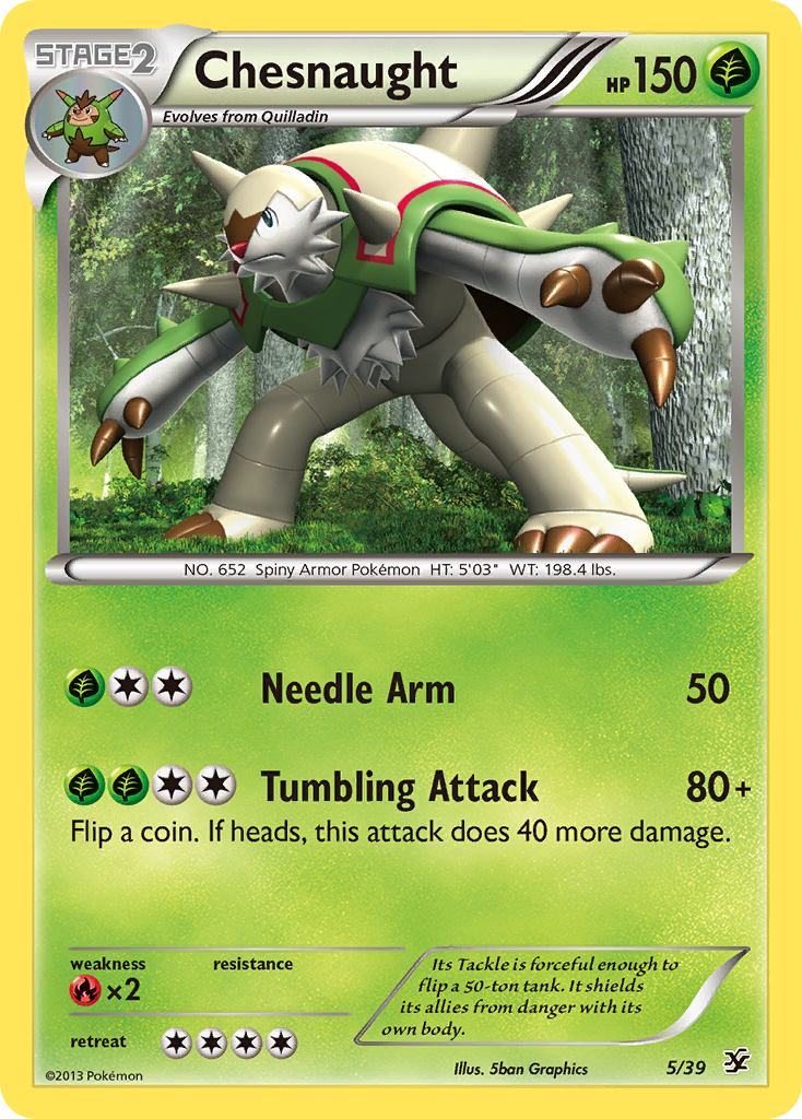 Chesnaught (5/39) [XY: Kalos Starter Set] | Silver Goblin