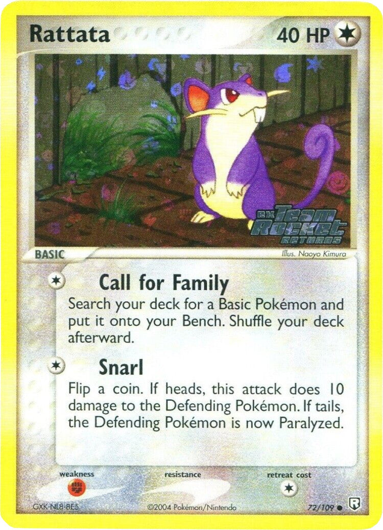 Rattata (72/109) (Stamped) [EX: Team Rocket Returns] | Silver Goblin