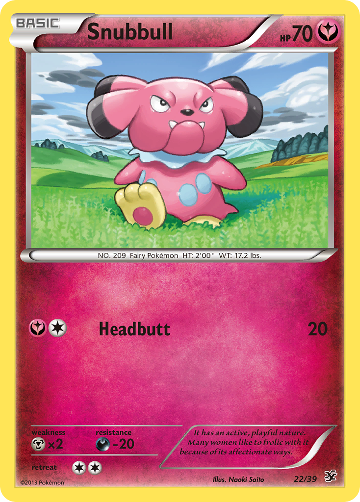 Snubbull (22/39) [XY: Kalos Starter Set] | Silver Goblin