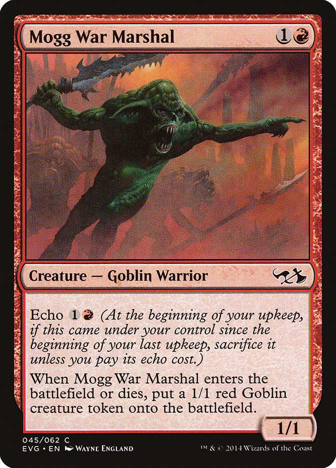 Mogg War Marshal (Elves vs. Goblins) [Duel Decks Anthology] | Silver Goblin