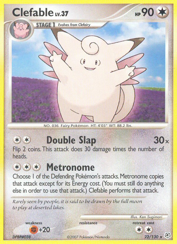 Clefable (22/130) [Diamond & Pearl: Base Set] | Silver Goblin