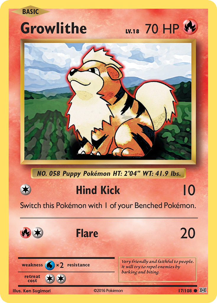 Growlithe (17/108) [XY: Evolutions] | Silver Goblin