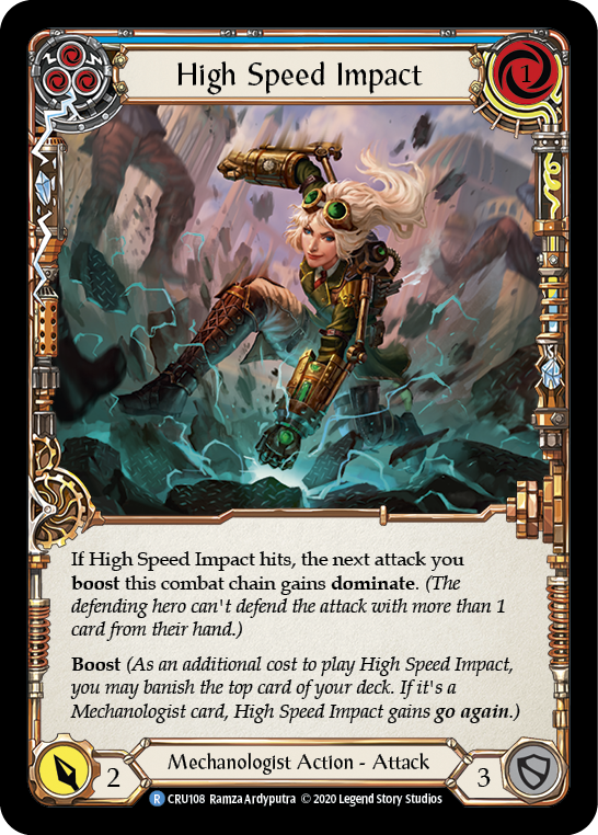 High Speed Impact (Blue) [CRU108] (Crucible of War)  1st Edition Normal | Silver Goblin