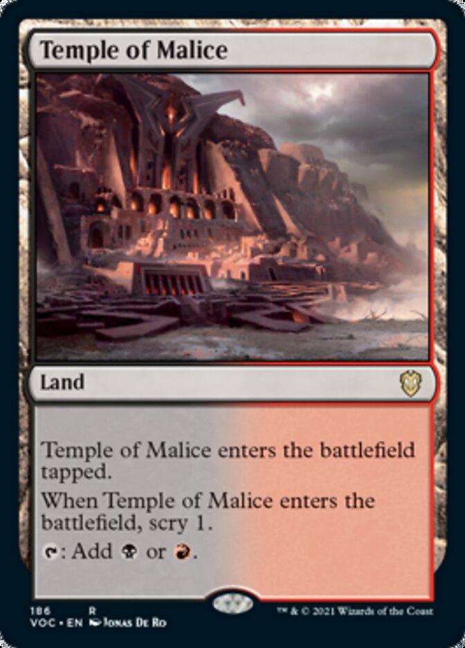Temple of Malice [Innistrad: Crimson Vow Commander] | Silver Goblin