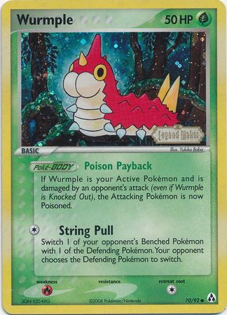 Wurmple (70/92) (Stamped) [EX: Legend Maker] | Silver Goblin