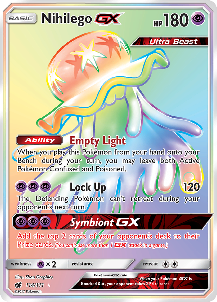 Nihilego GX (114/111) [Sun & Moon: Crimson Invasion] | Silver Goblin