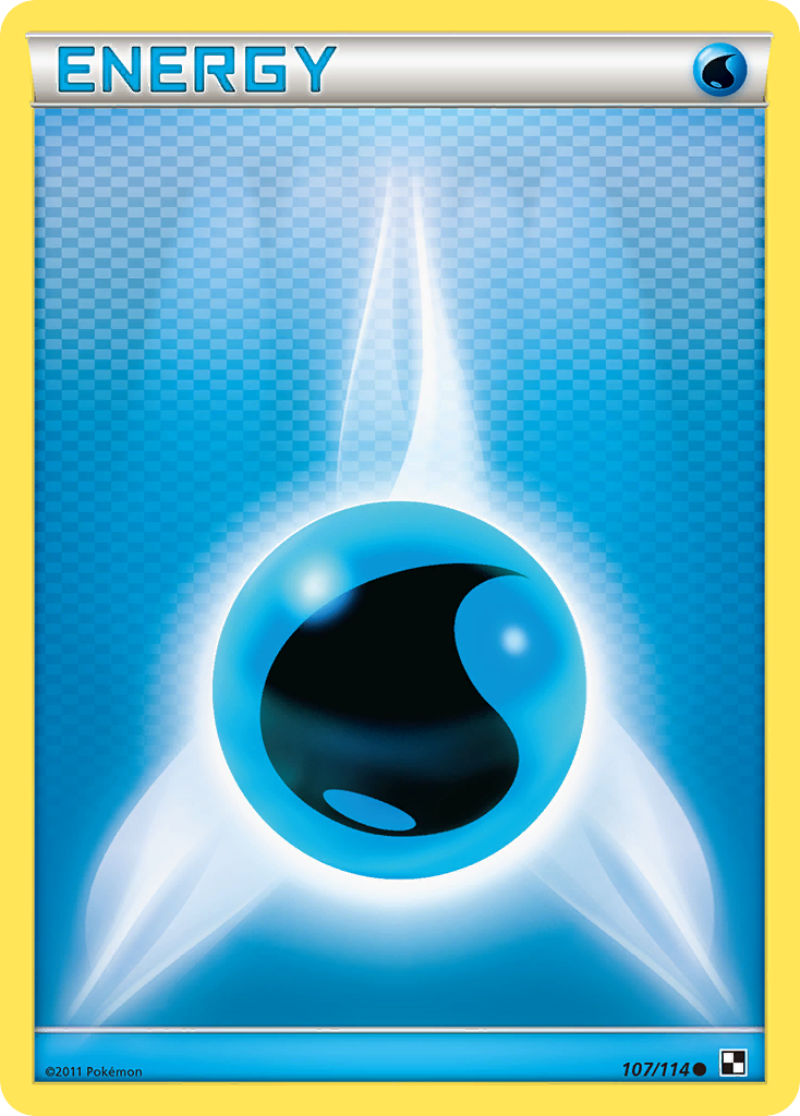 Water Energy (107/114) [Black & White: Base Set] | Silver Goblin