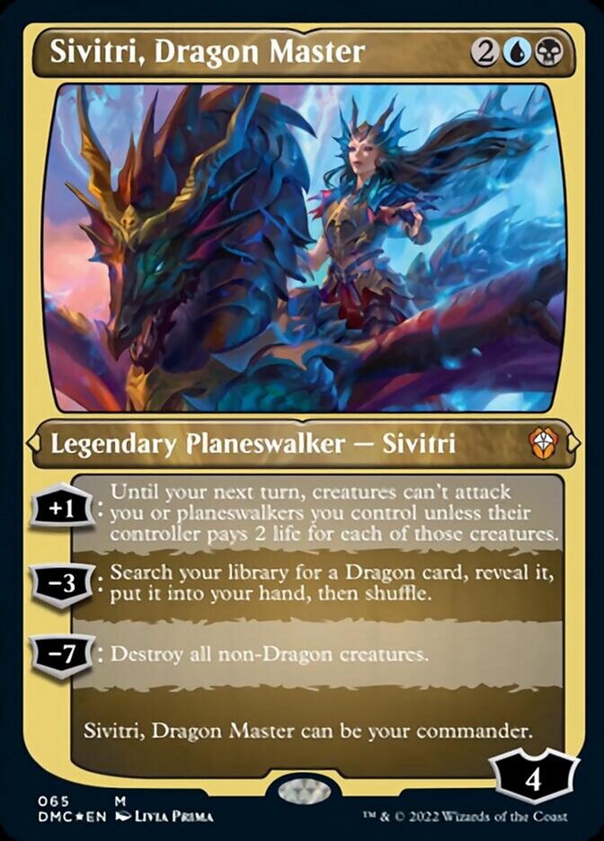 Sivitri, Dragon Master (Foil Etched) [Dominaria United Commander] | Silver Goblin