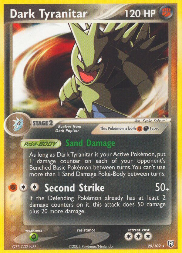 Dark Tyranitar (20/109) (Theme Deck Exclusive) [EX: Team Rocket Returns] | Silver Goblin