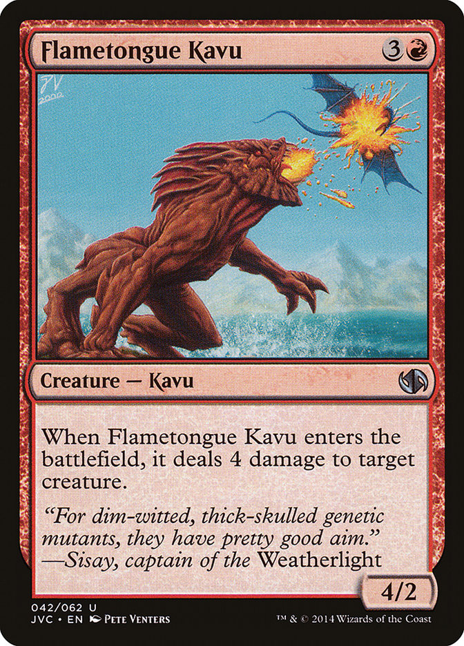 Flametongue Kavu [Duel Decks Anthology] | Silver Goblin