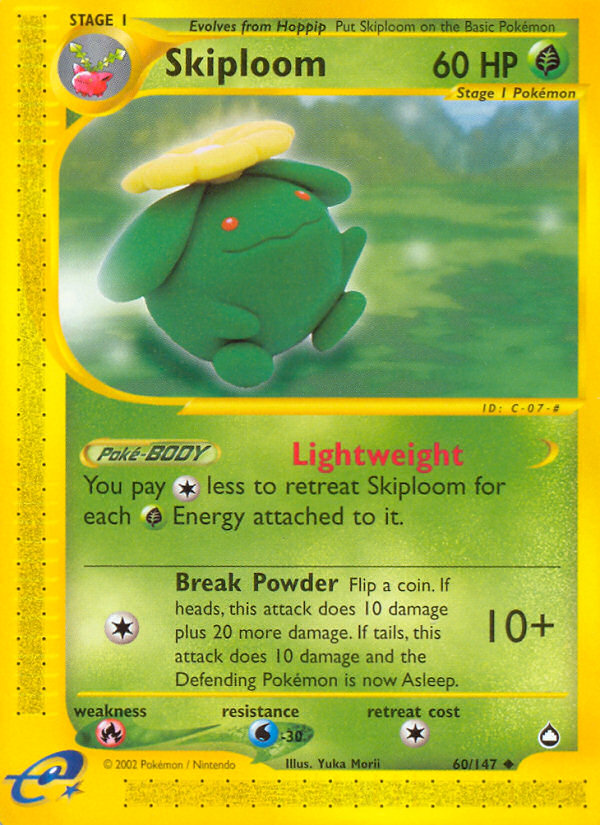 Skiploom (60/147) [Aquapolis] | Silver Goblin