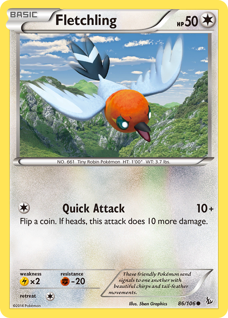 Fletchling (86/106) [XY: Flashfire] | Silver Goblin