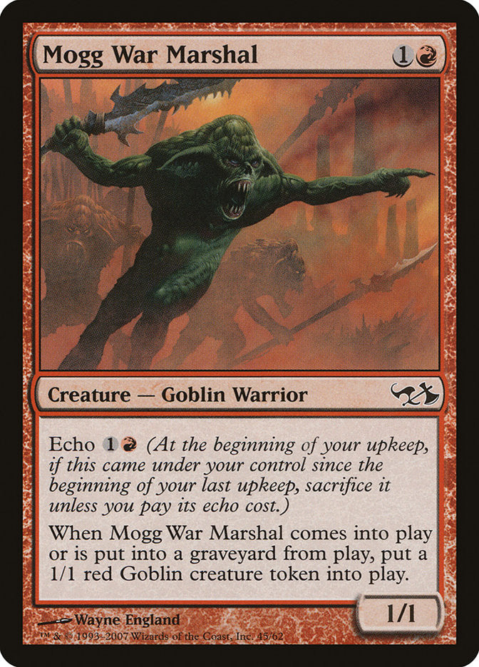 Mogg War Marshal [Duel Decks: Elves vs. Goblins] | Silver Goblin