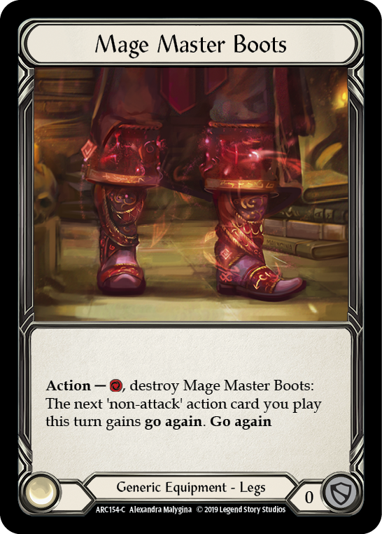 Mage Master Boots [ARC154-C] (Arcane Rising)  1st Edition Cold Foil | Silver Goblin