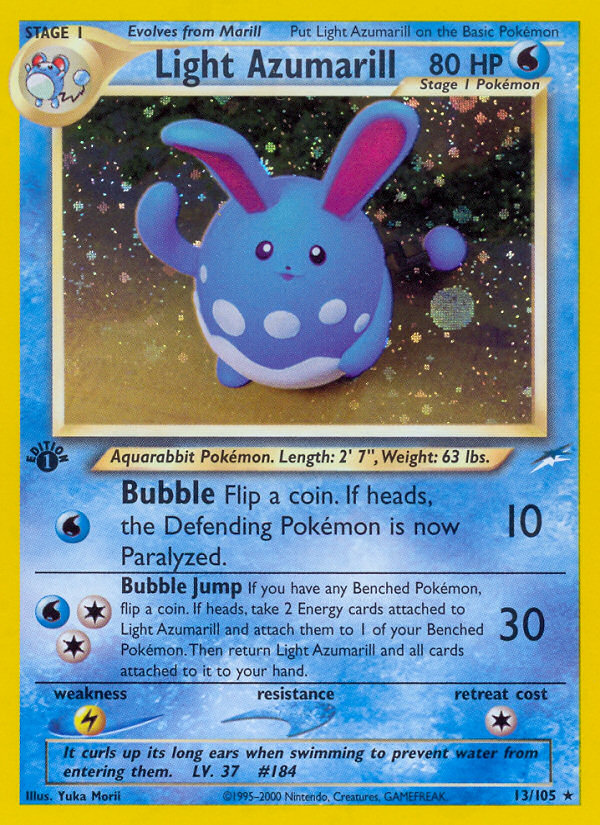 Light Azumarill (13/105) [Neo Destiny 1st Edition] | Silver Goblin