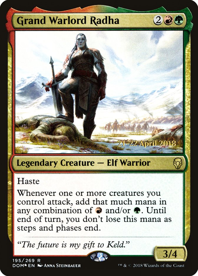 Grand Warlord Radha [Dominaria Prerelease Promos] | Silver Goblin